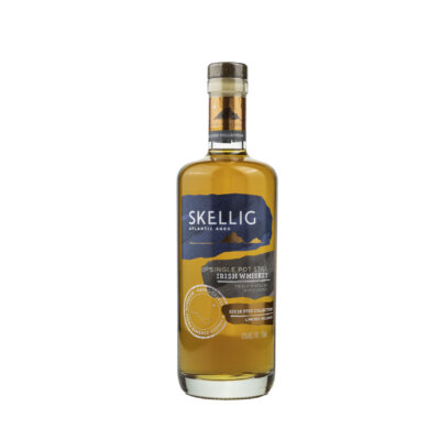 Skellig triple cask single pot still irish whiskey bottle